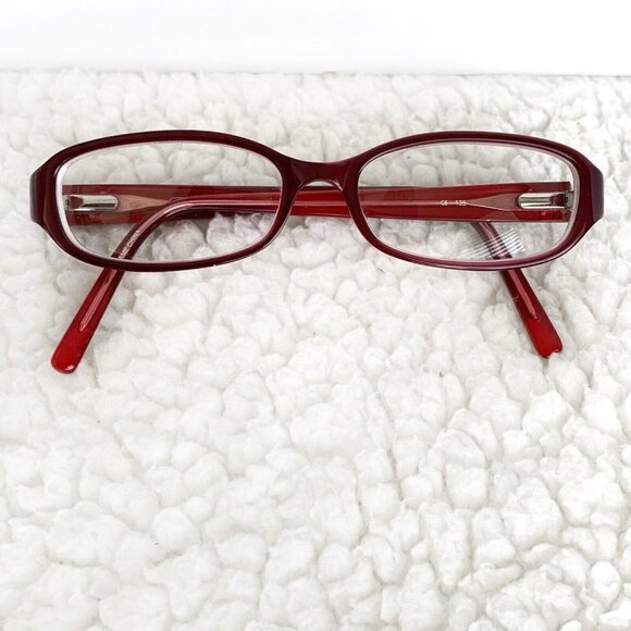 Coach Davina eyeglass frames Burgundy 48 15 135 mm Work Trendy Artsy Butterfly - Picture 1 of 10